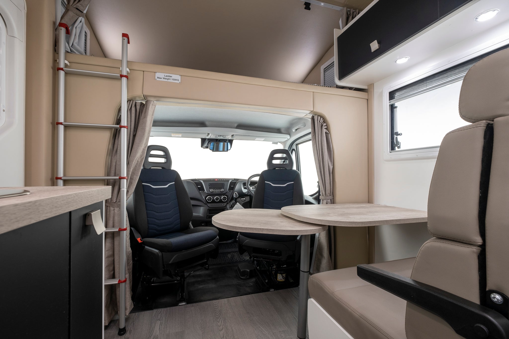 Winnebago Coogee dinette and front view