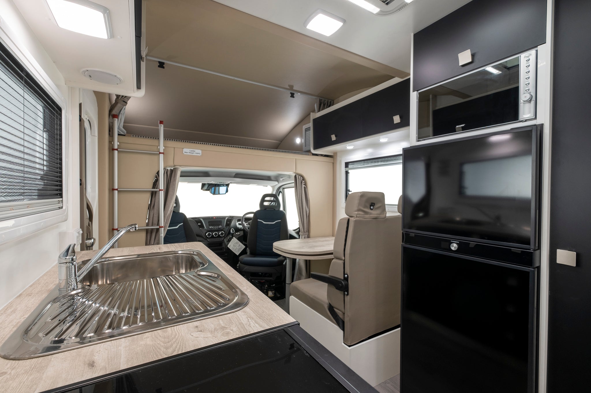 Winnebago Coogee kitchenette and living area