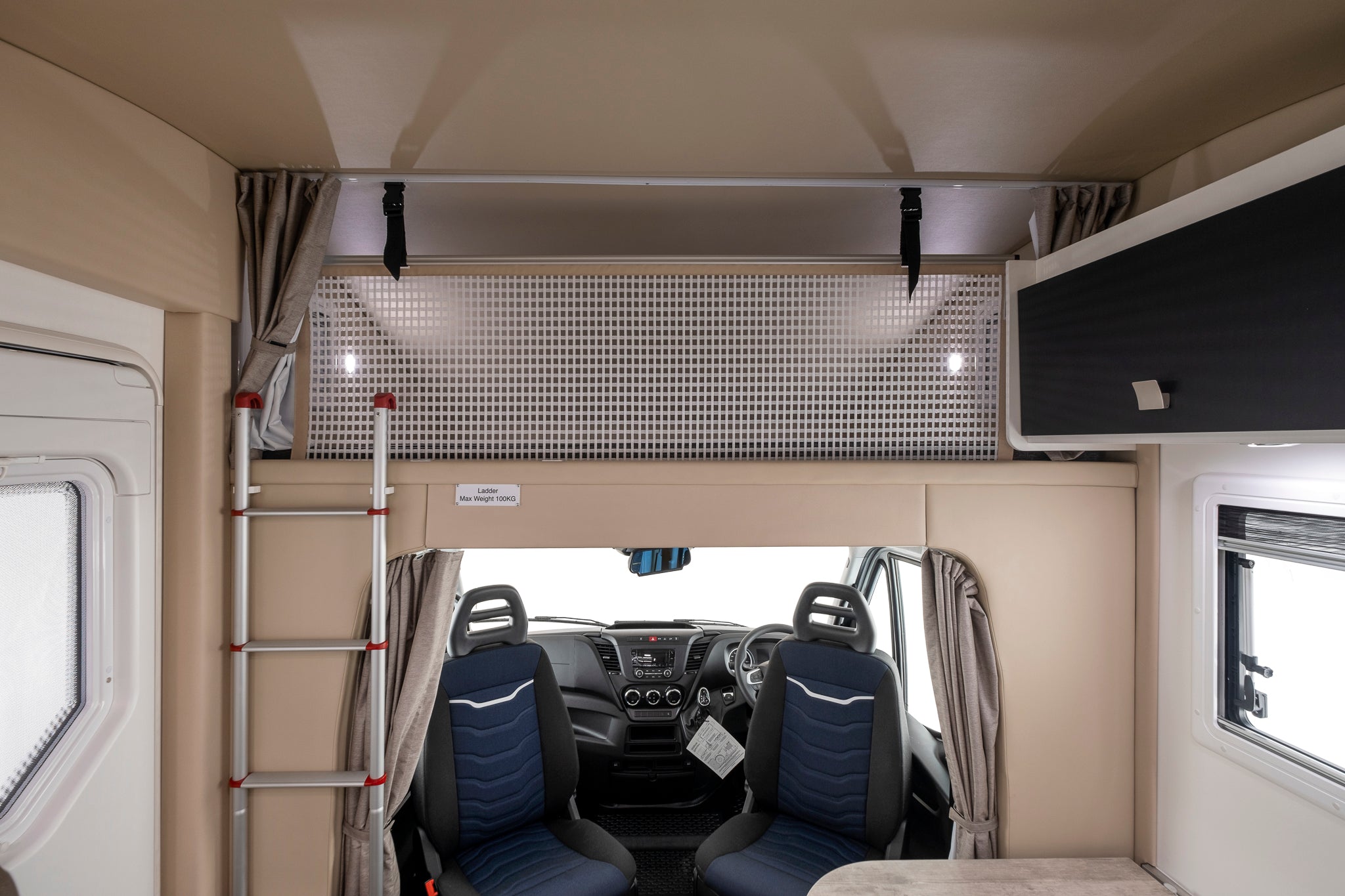Winnebago Coogee Chassis and over cabin storage
